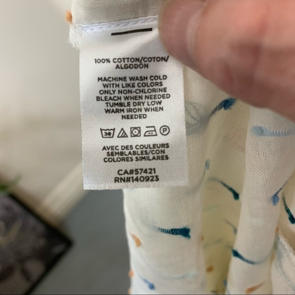 LOU & Grey Flowy Breezy Off White Boho Trendy Oversize Blouse Balloon Sleeves XL - Picture 9 of 10